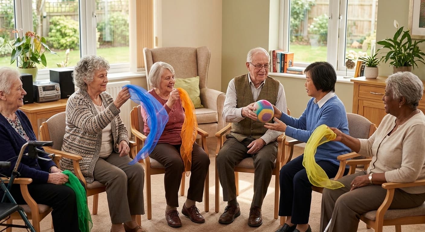 Older adults sharing music, movement and connection together